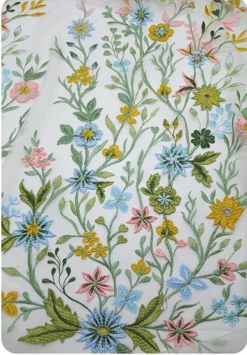 PTD-606 embroidered fabric reference