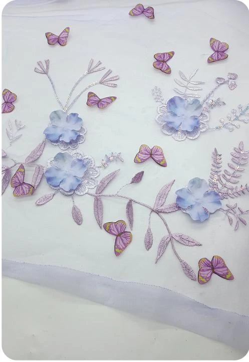 PTD-608 embroidered fabric reference