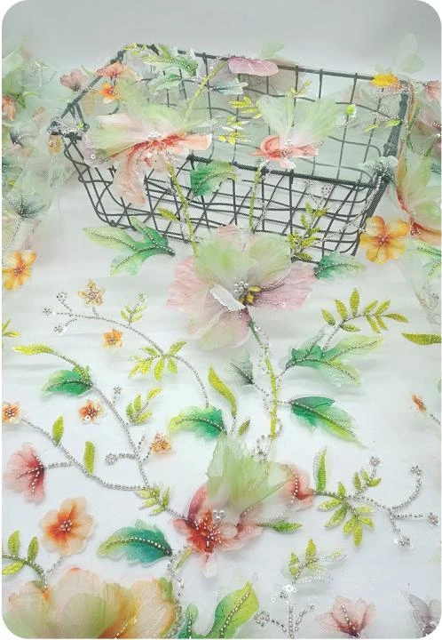 PTD-636 embroidered fabric reference