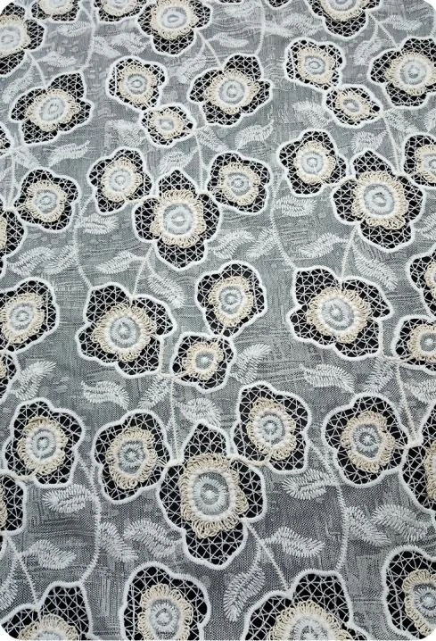 PTD-665 embroidered fabric reference