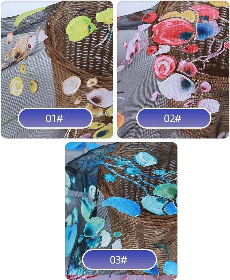 PTD-672 embroidered fabric reference