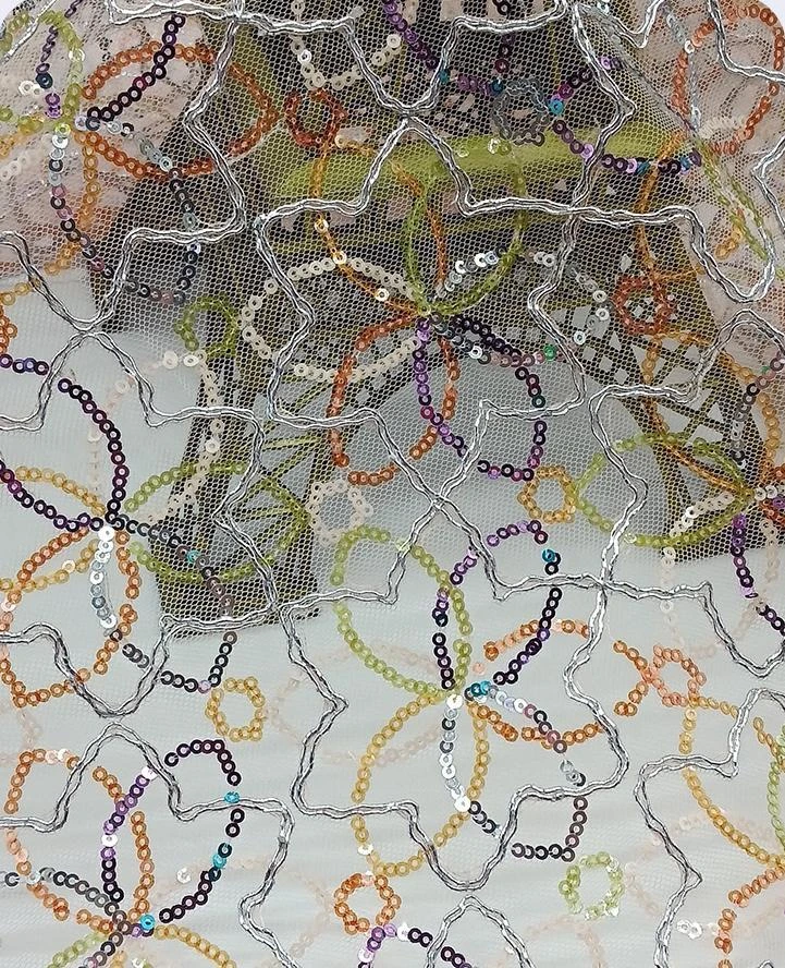 PTD-689 embroidered fabric reference