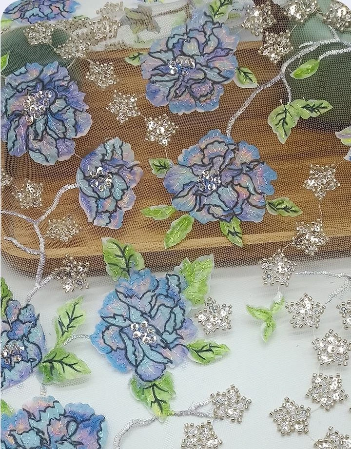 PTD-698 embroidered fabric reference