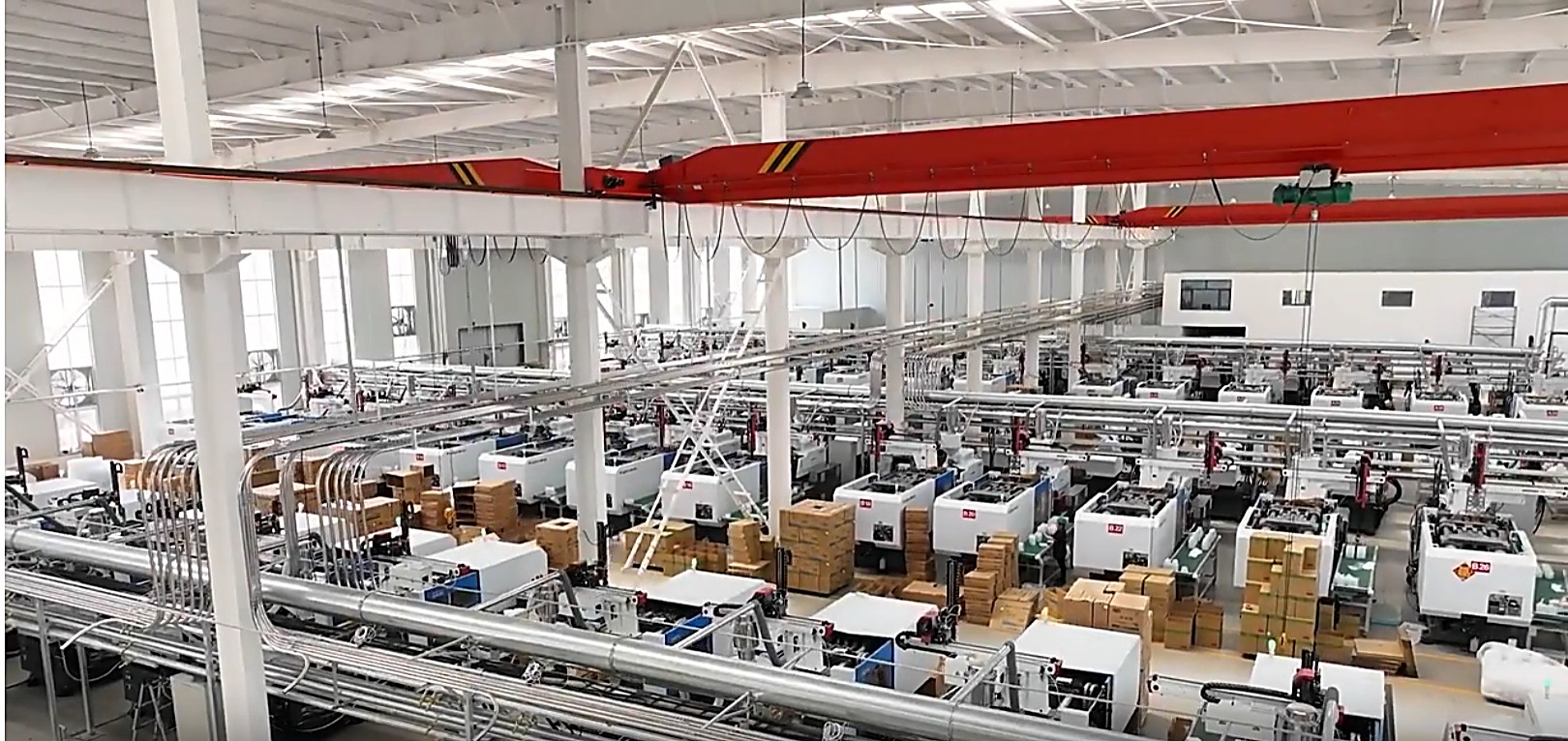 Large packaging production floor used for supplier capability review