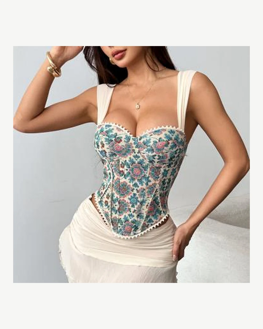 TTP-022 floral corset