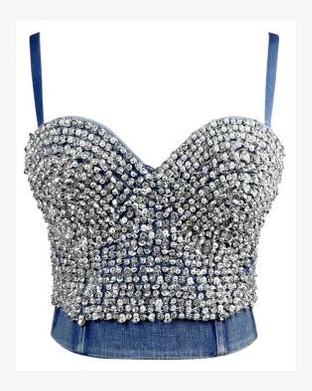 TTP-041 crystal denim top
