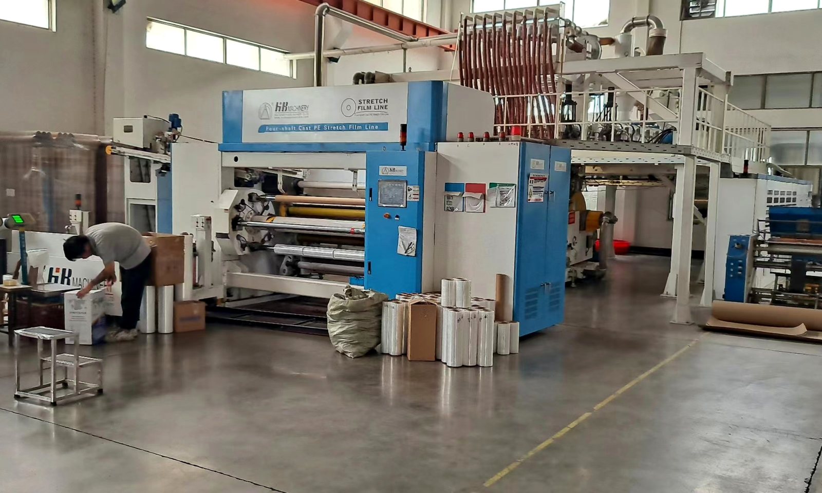 Factory floor with production equipment during CNCARE supplier follow-up