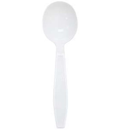 6IN1K5-W Heavy Weight Wrapped Plastic Cutlery Kit 6 In 1 White