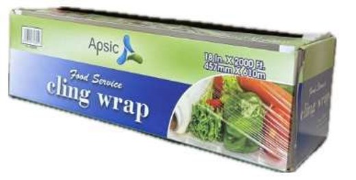 CL-242000 Food Service Cling Wrap With Serrated Cutter 24"X2000' 1 Roll/CTN