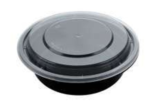 CY-REC-30-2C 30 OZ Plastic Rectangular Food Container With Lid 2-Compartment1