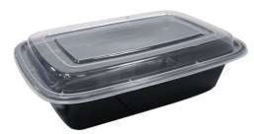 CY-REC-38 38 OZ Plastic Rectangular Food Container With Lid