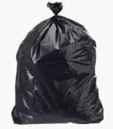 FMTB-50 50 Gallons HDPE Trash Bags 0.72mil Blcak