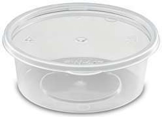 HS-12RE 12 OZ Plastic Food Container With Lid(Rectangular)