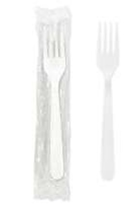 HWPTS-5IW Heavy Weight White Plastic Tea Spoon Individually Wrapped