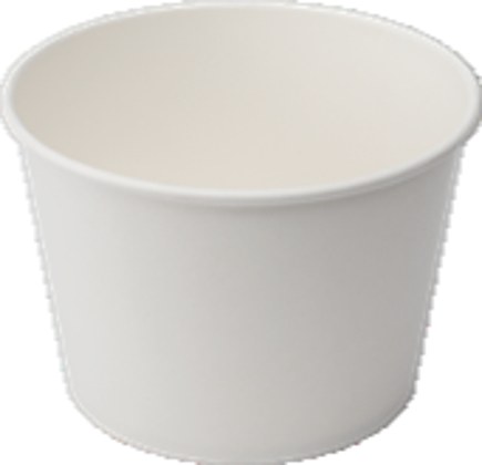KH-PSC08 8oz White Paper Soup Cup With PP Lid