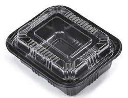 LS-HRC-12C 12oz PET Hinged Rectangular Container