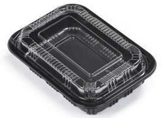 LS-HRC-24C 24oz PET Hinged Rectangular Container