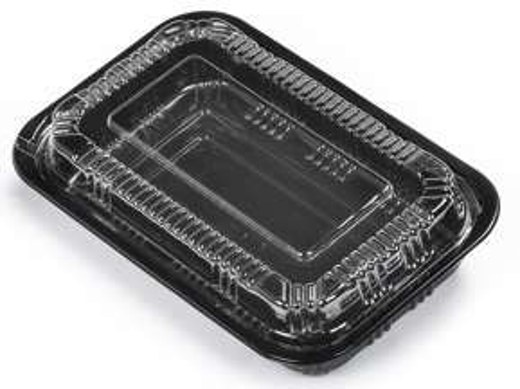 LS-HRC-32C 32oz PET Hinged Rectangular Container