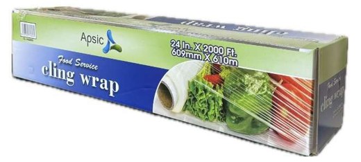 MF-184000 PVC Meat Film 48 Gauge*18 Inch*4000 Ft 1 Roll/CTN