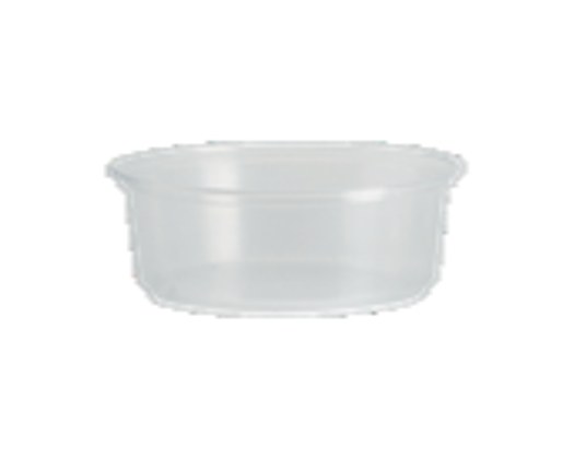 MH-93 9" X 9" 3-Compartment White Mineral-Filled Plastic Hinged Container1