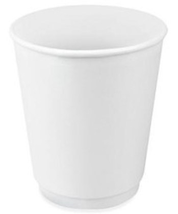 PDWC-16 16 OZ Double Wall White Paper Hot Cup