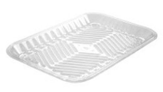 PMT-16S Clear PET Plastic Meat Tray 11 3/4" X 7 1/2" X 3/4"
