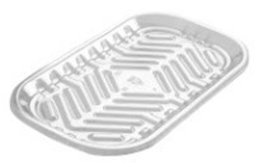 PMT-17S Clear PET Plastic Meat Tray 8 5/16" X 4 1/2" X 2/5"1