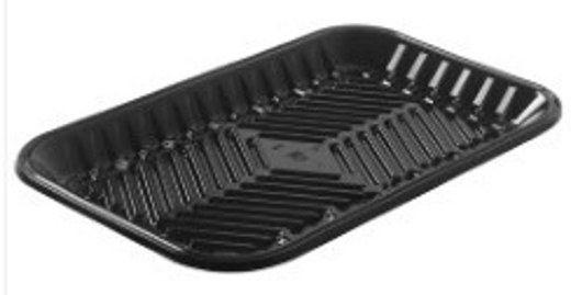 PMT-2D Clear PET Plastic Meat Tray 8 2/5''X5 9/10'' X1 1/5''