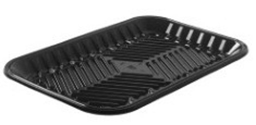 PMT-2S Clear PET Plastic Meat Tray 5 9/10" X 8" X 11/16"5