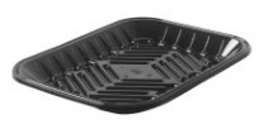 PMT-3PP Clear PET Plastic Meat Tray 8 3/5" X 6 3/10" X 1"
