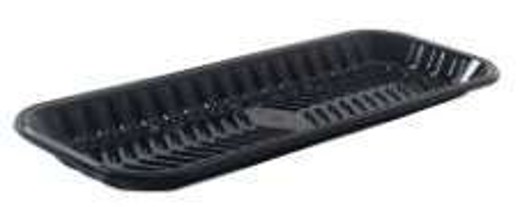 PMT-4P Clear PET Plastic Meat Tray 8 7/10''X6 3/5''X1 1/2''