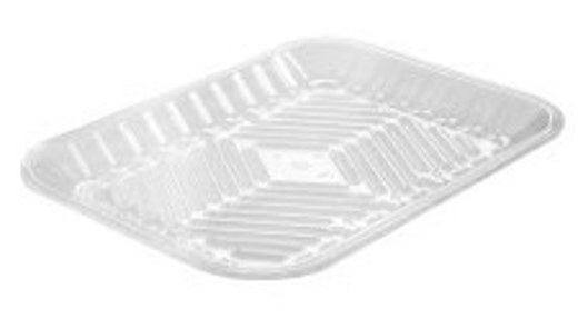 PMT-8S Clear PET Plastic Meat Tray 10 1/2" X 8" X 1 3/10''2