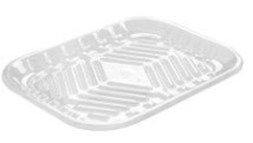 PMTB-2S Black PET Plastic Meat Tray 5 9/10" X 8" X 11/16"5