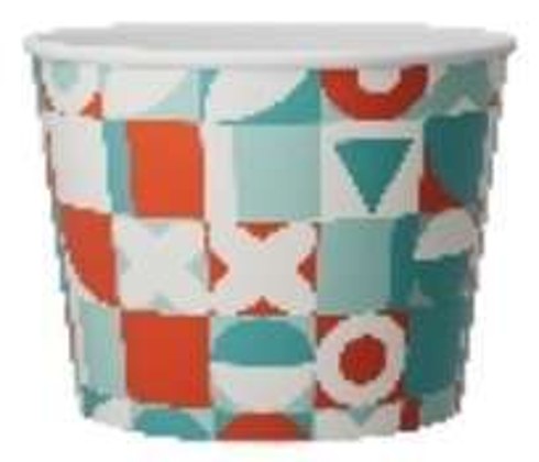 PYCL-96 Flat Lid For 6 OZ 8oz Paper Frozen Yogurt / Food Cup
