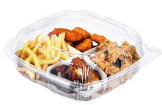 SZ-03 #3 PET Sushi Container With Lid 6.5"X4.5"X2"