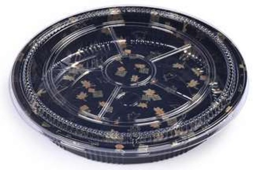SZ-100S Square Sushi Container With Lid 10.24" X 10.24" X 1.93" (Sakura)