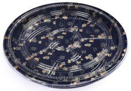 SZ-200S Square Sushi Container With Lid 12.40" X 12.40" X 1.93" (Sakura)
