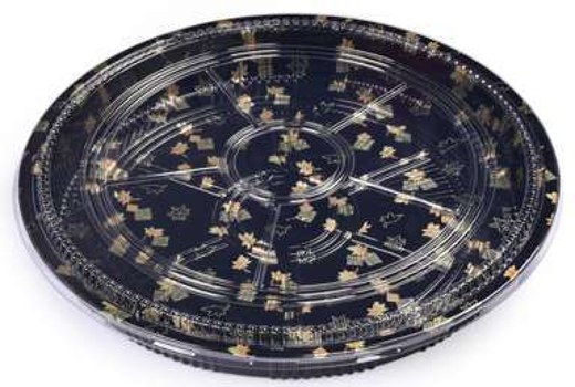 SZ-400S Square Sushi Container With Lid 14.17" X 14.17" X 1.97"(Sakura)